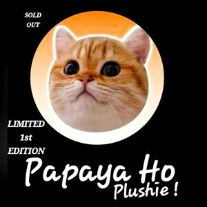 Papaya Ho Plushie  1st Edition (Makeship)( NEW )